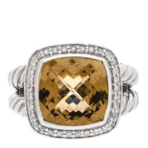David Yurman Citrine Albion 11mm size 7